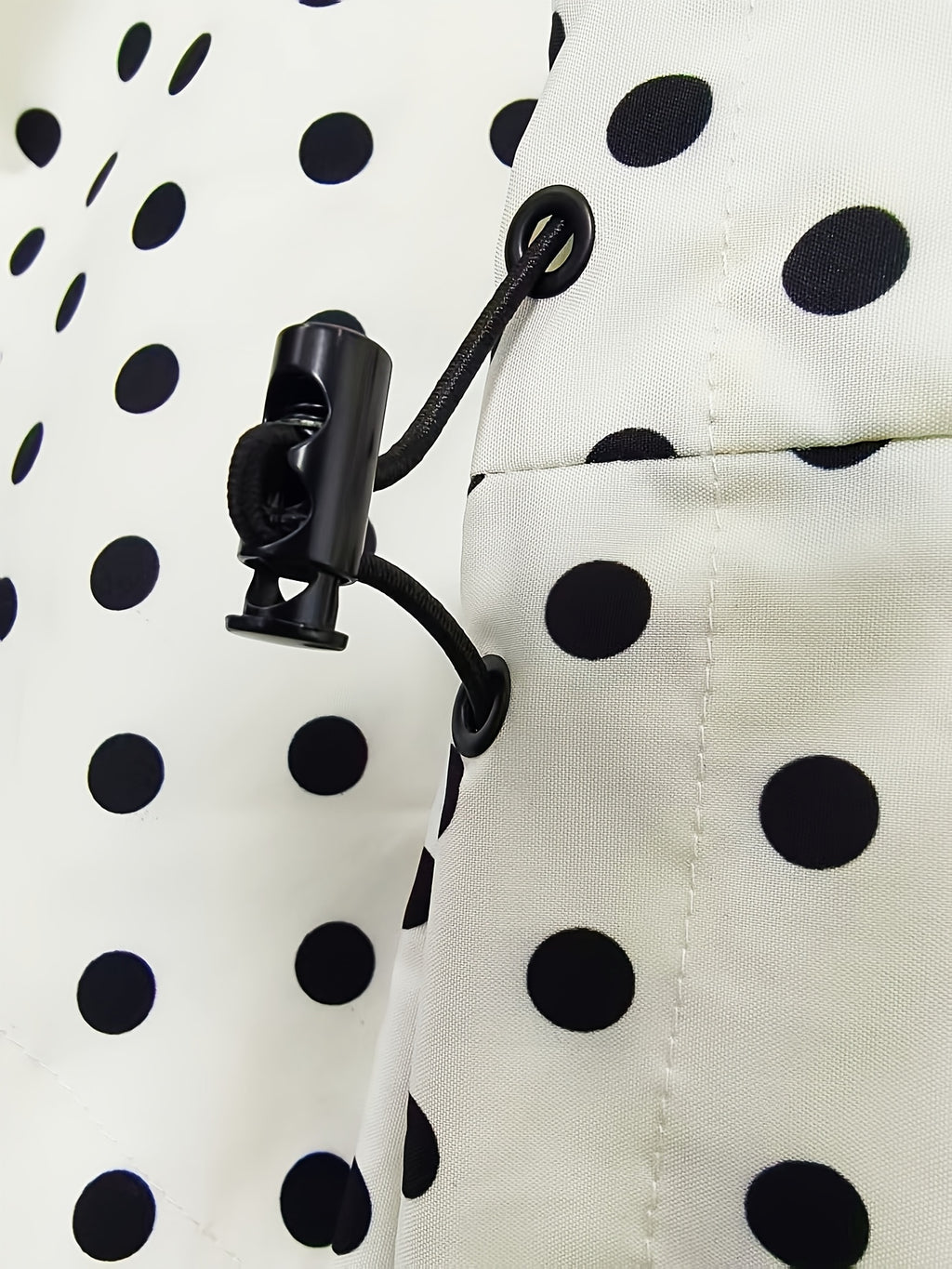 Women Polka Dot Hooded Jacket