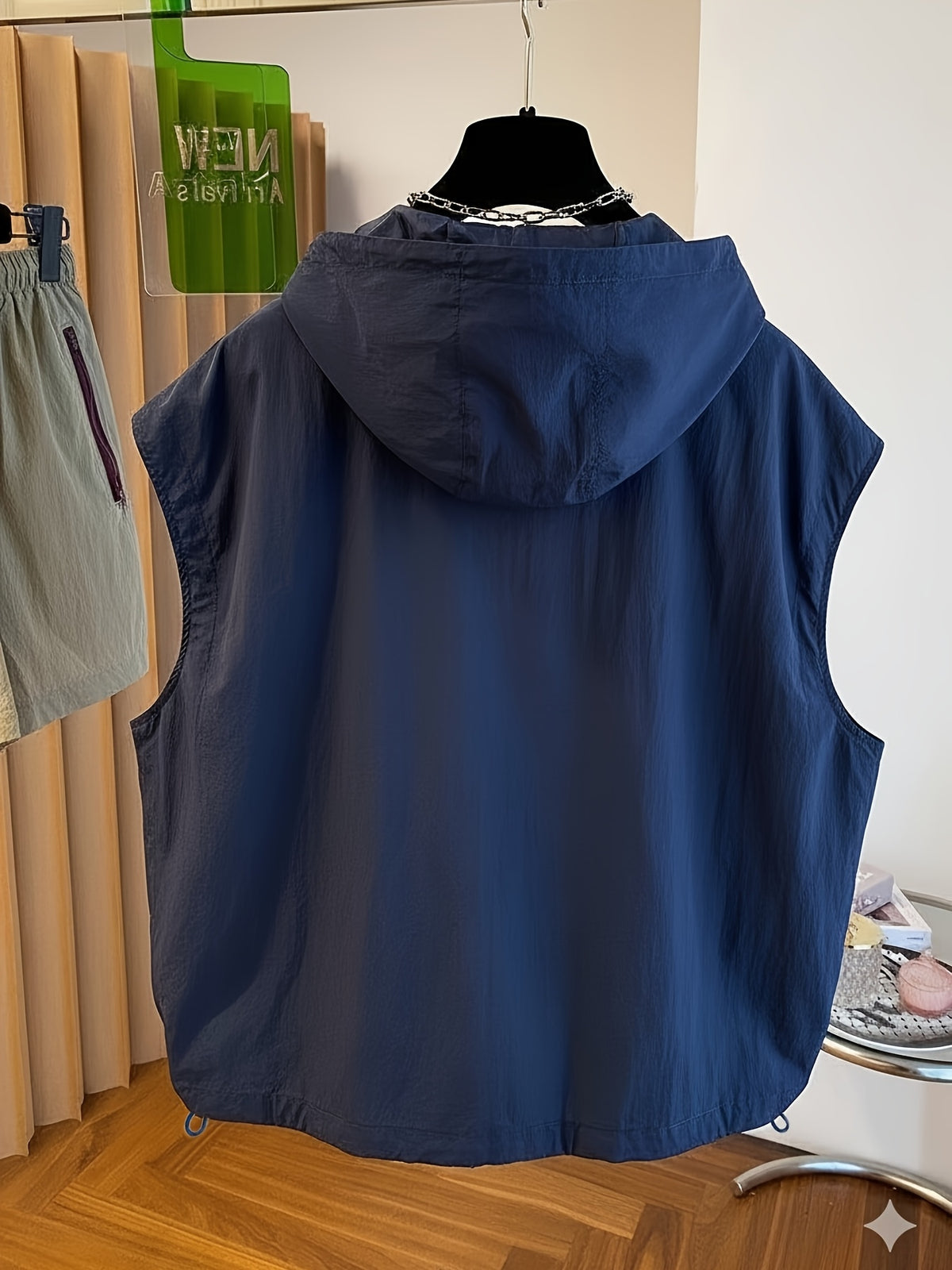 Women Hooded Sleeveless Vest