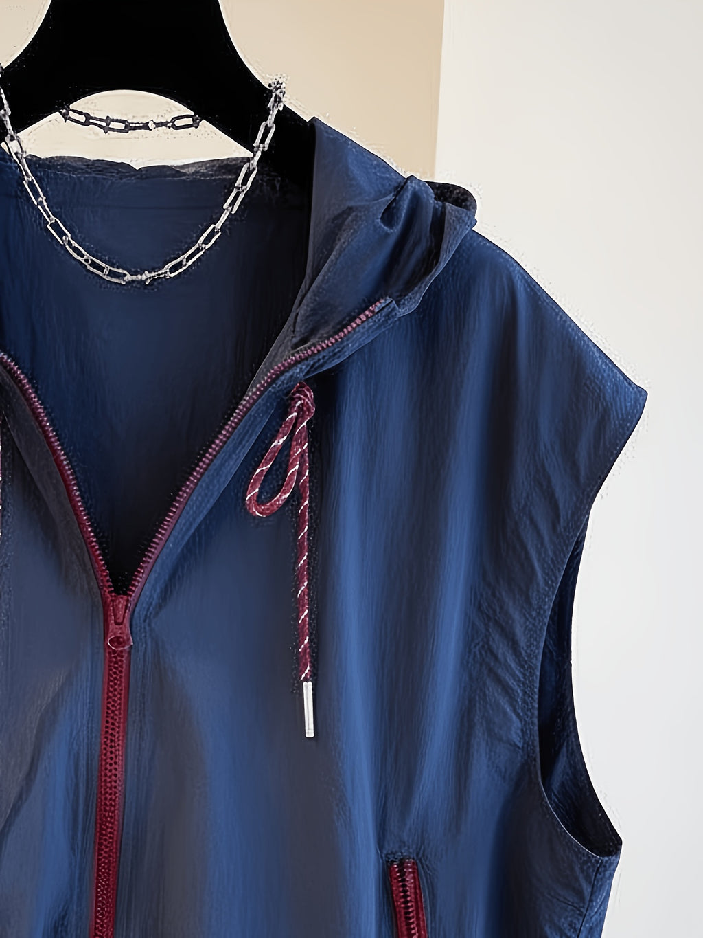 Women Hooded Sleeveless Vest