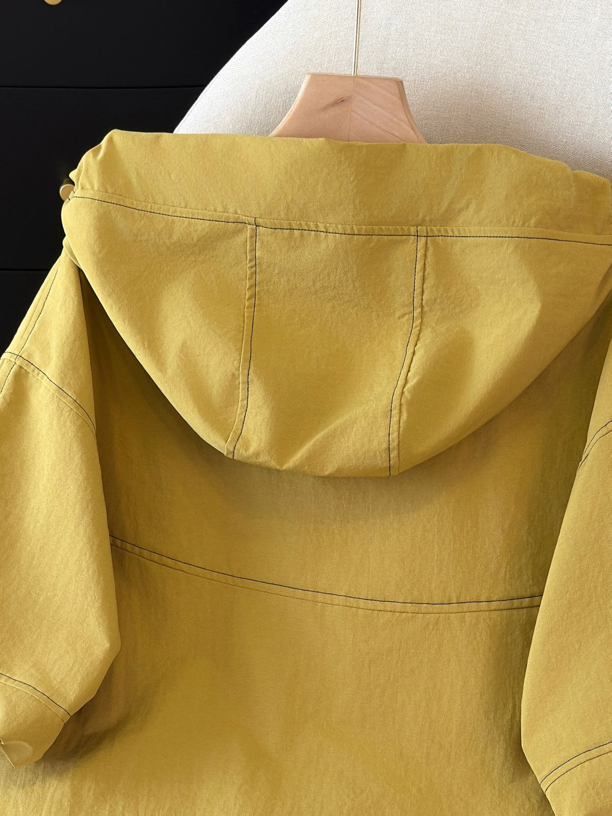 Women Half Zip Hooded Short Sleeve Top