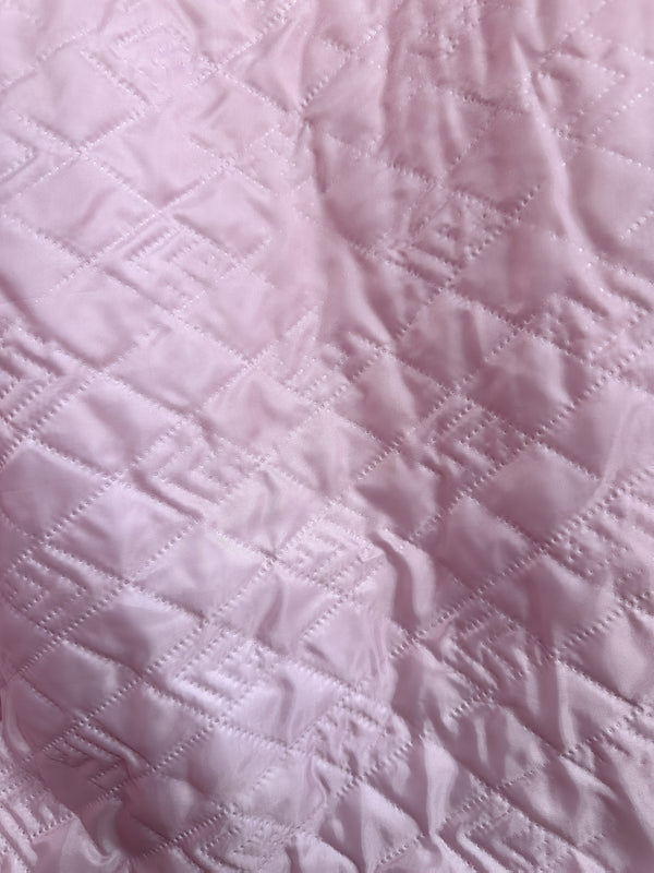 Women Pink Hooded Quilted Lined Jacket