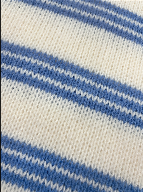 Women Loose Striped Knit Sweater